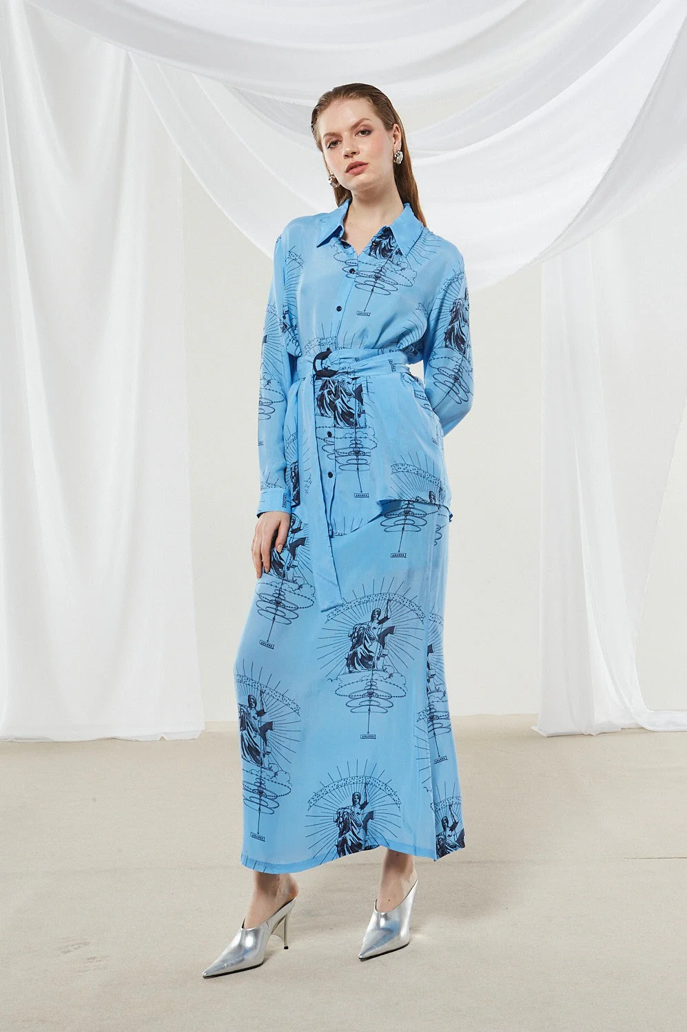 Ananke cupro printed shirt - Image 4