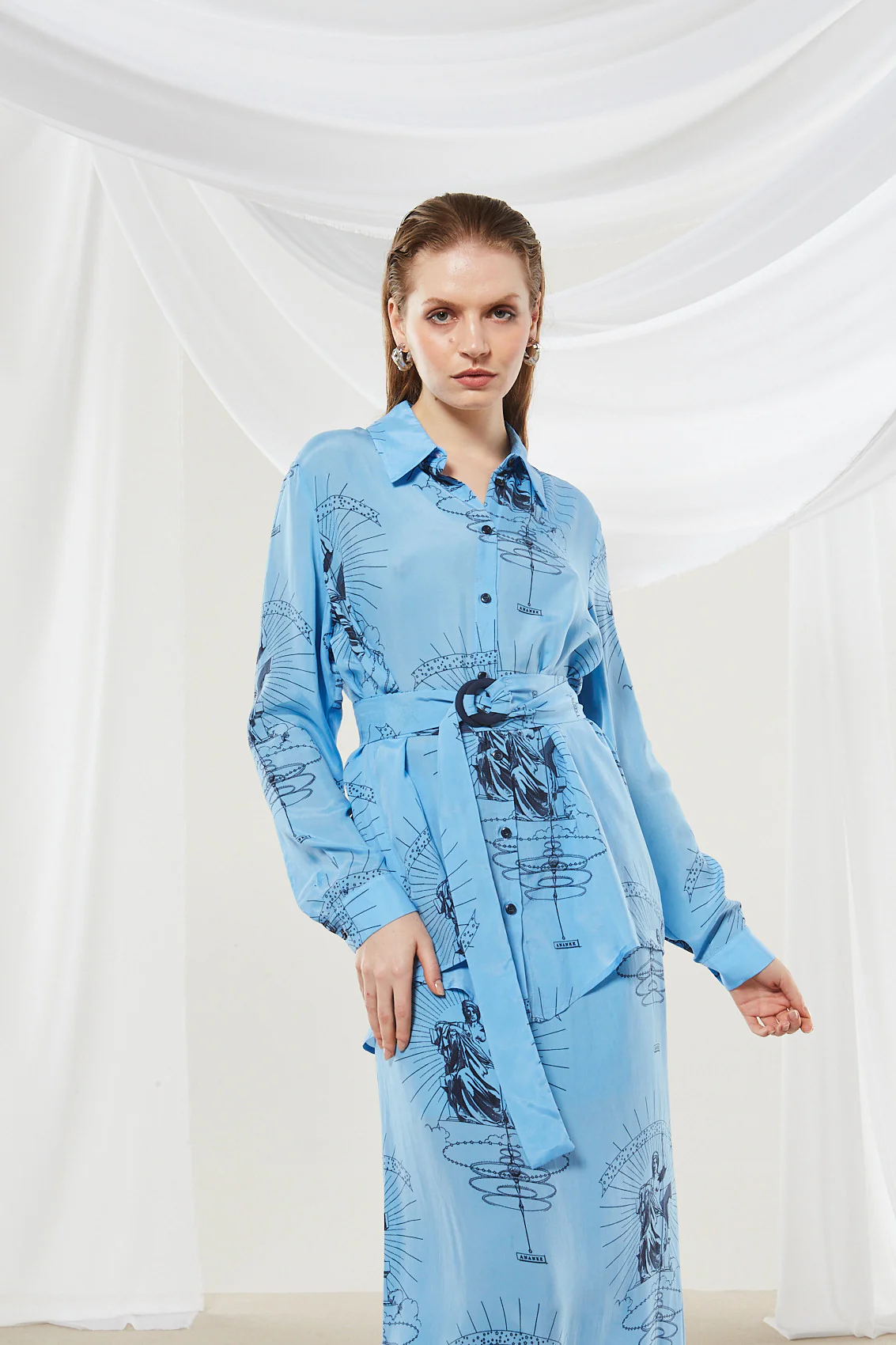 Ananke cupro printed shirt - Image 6