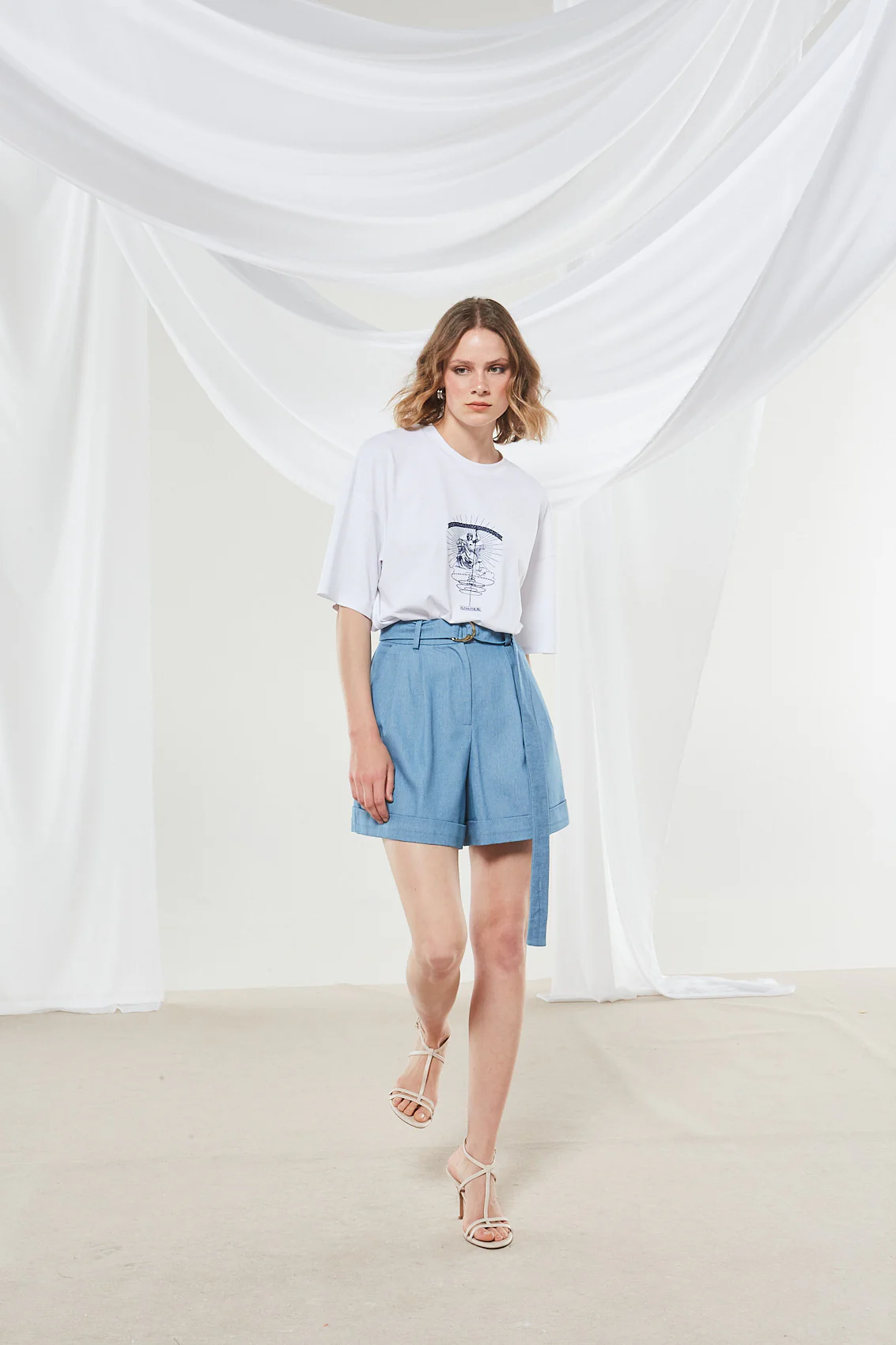 Ananke goddess white t-shirt - Image 8
