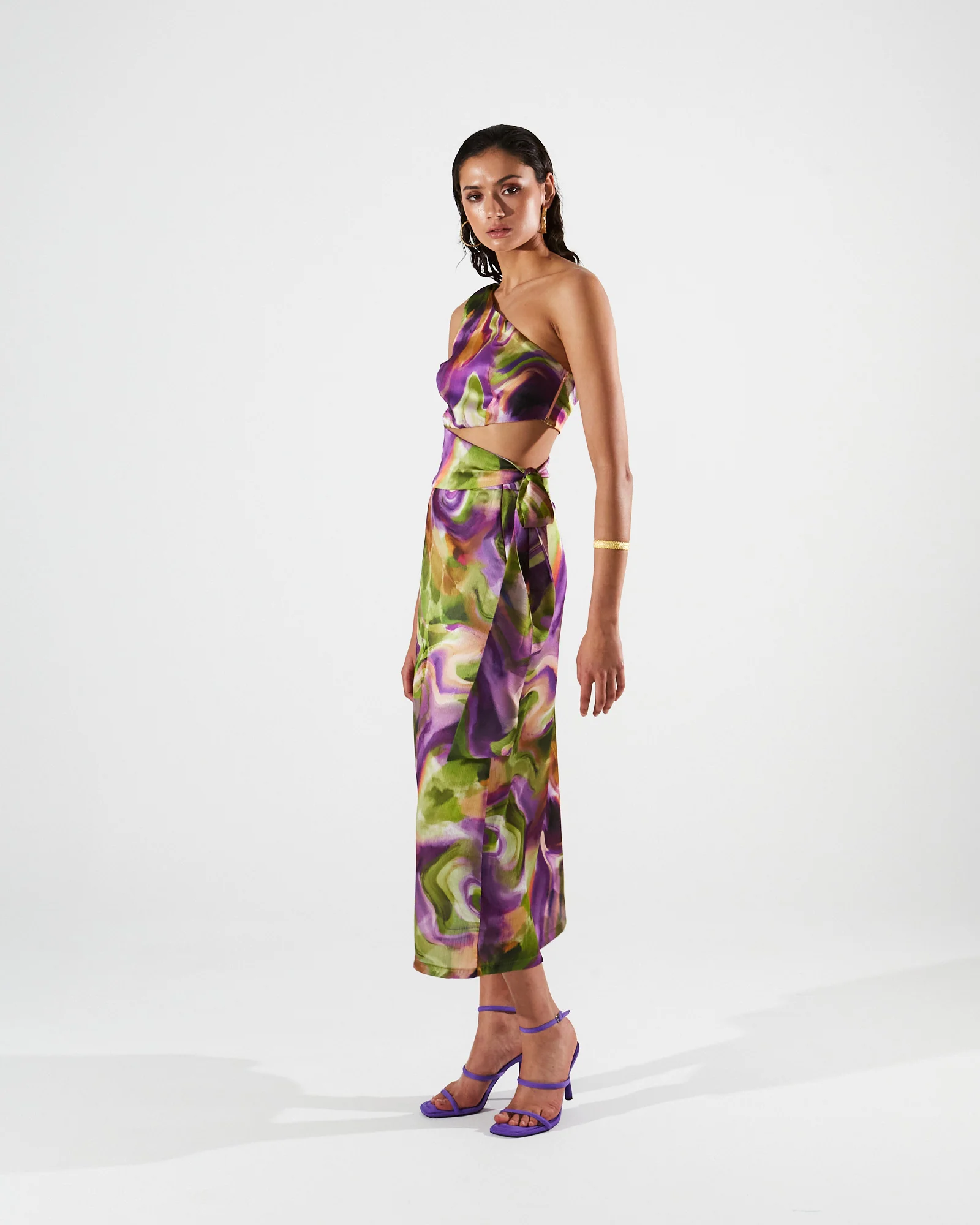 Ari one shoulder printed top - Image 3