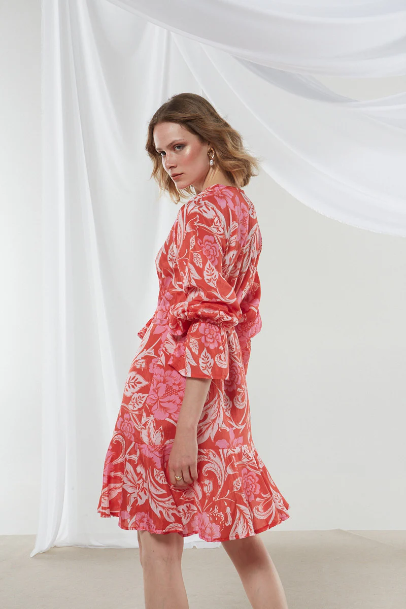 Camellia button mini dress - Image 7