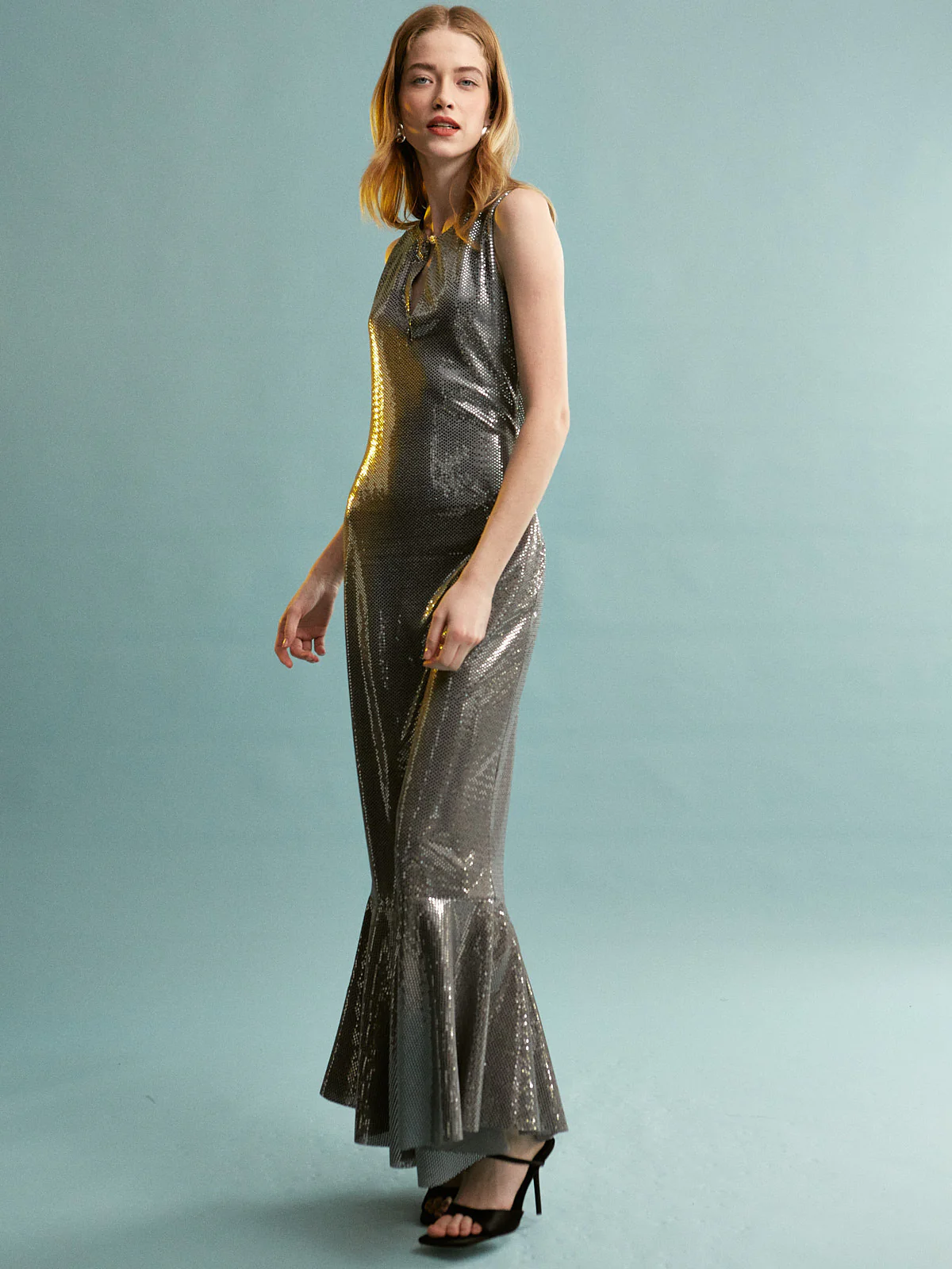 Celia silver maxi dress - Image 6