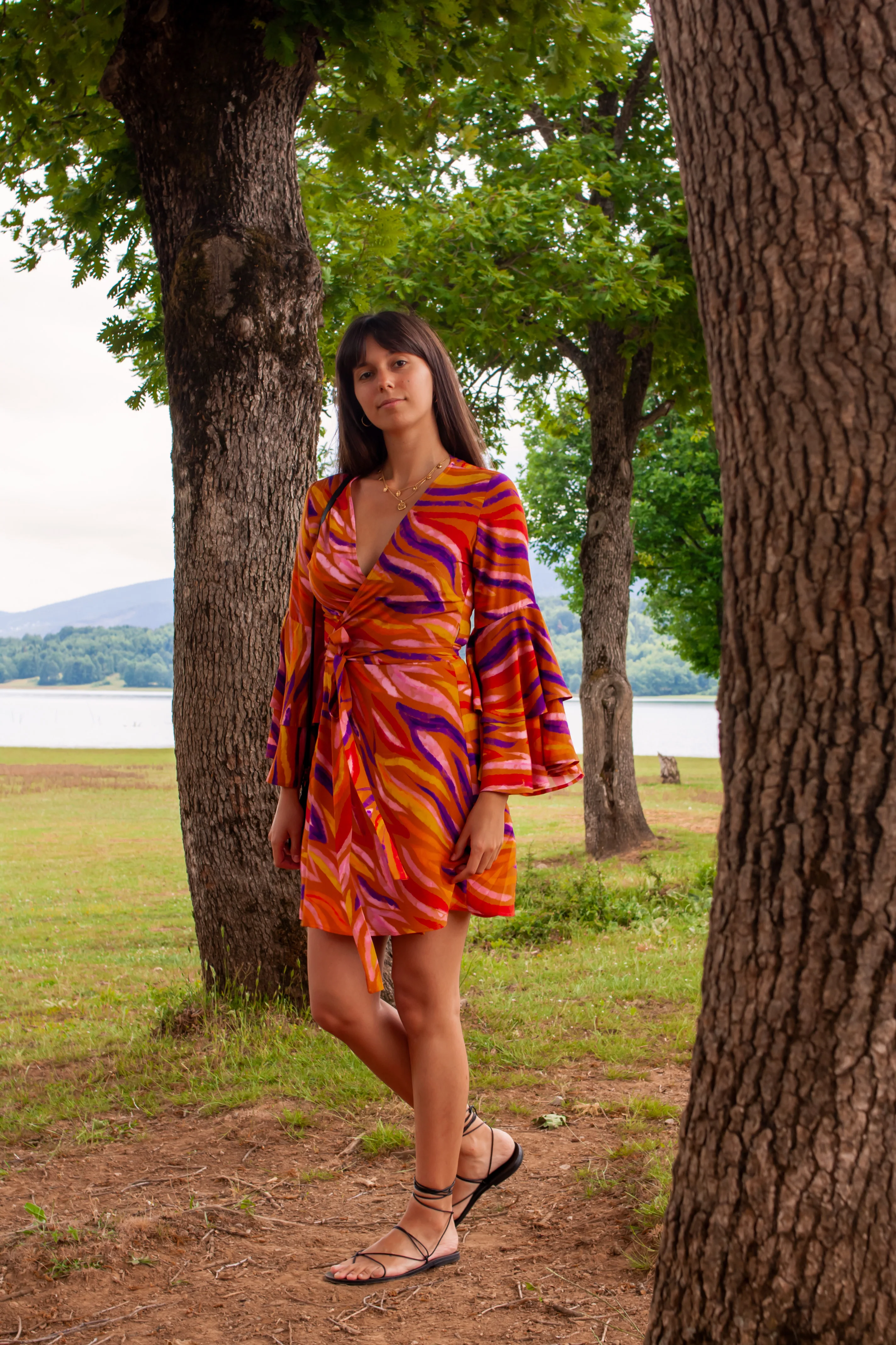 Deborah viscose wrap dress - Image 2