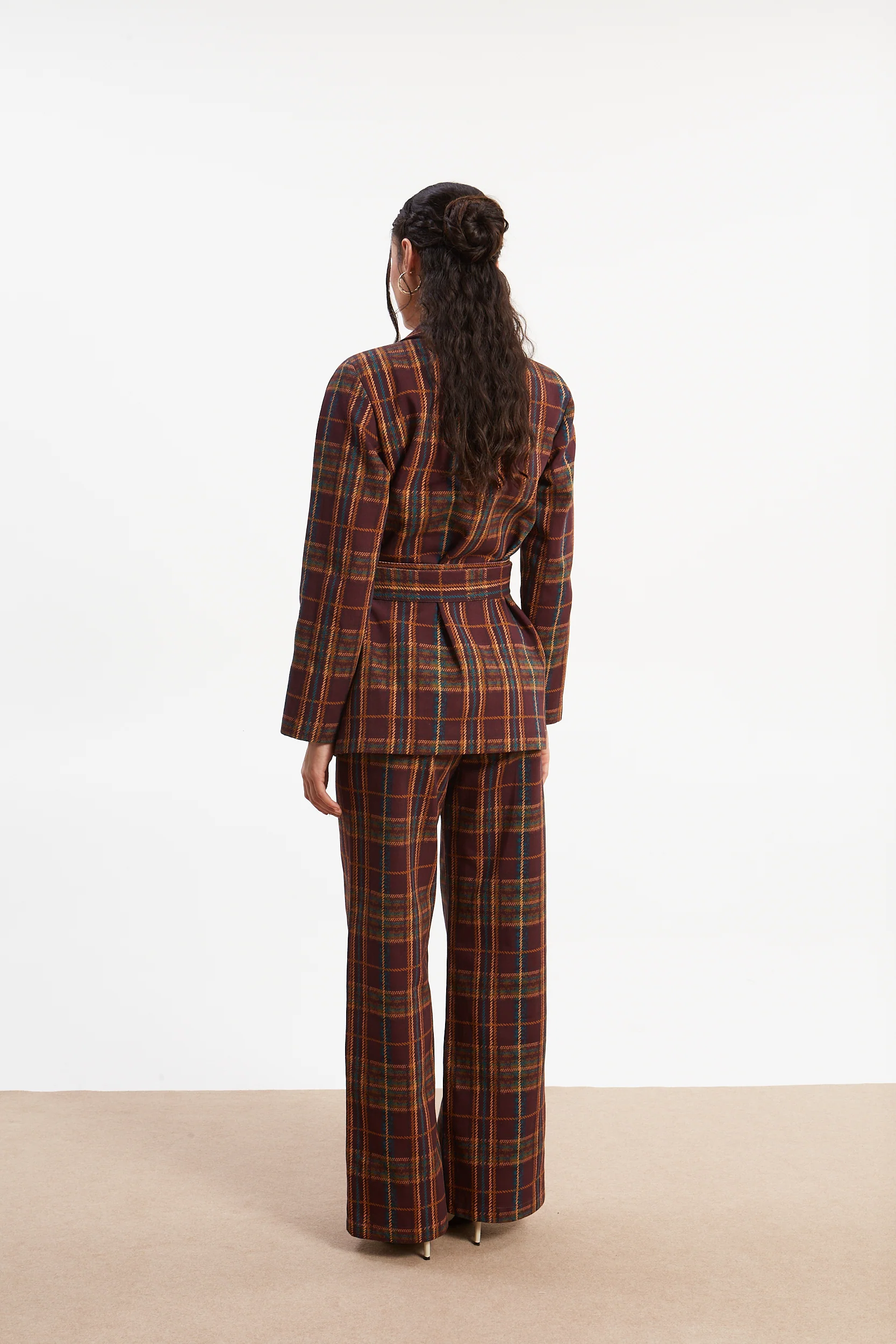 Ella denim plaid pants - Image 6