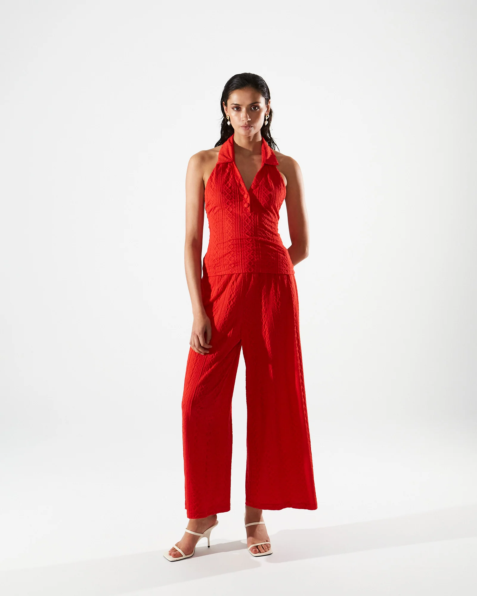 Eloise knitted red pants