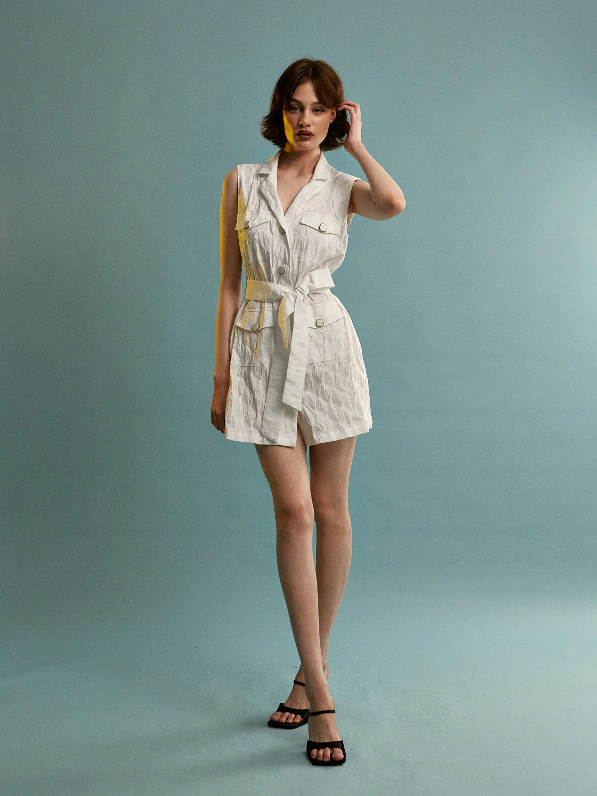 Feya polka dot white shirtdress - Image 2