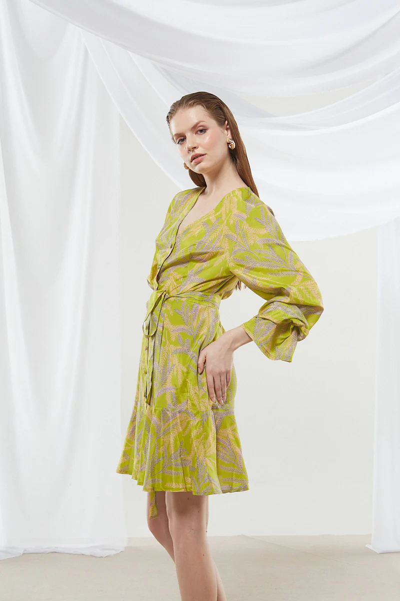 Jasmine button printed dress - Image 7