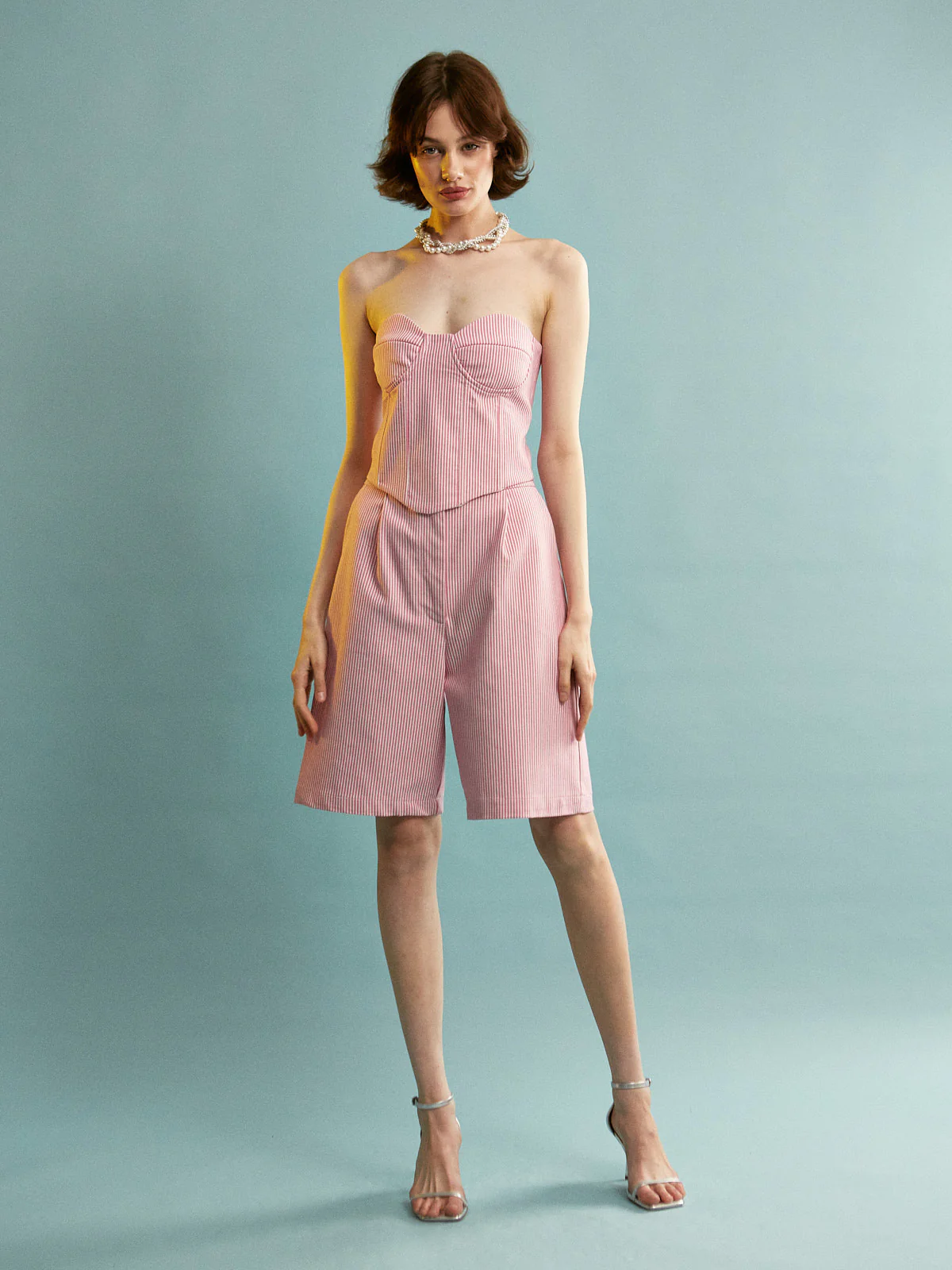 Lillian cotton stripe corset top - Image 5