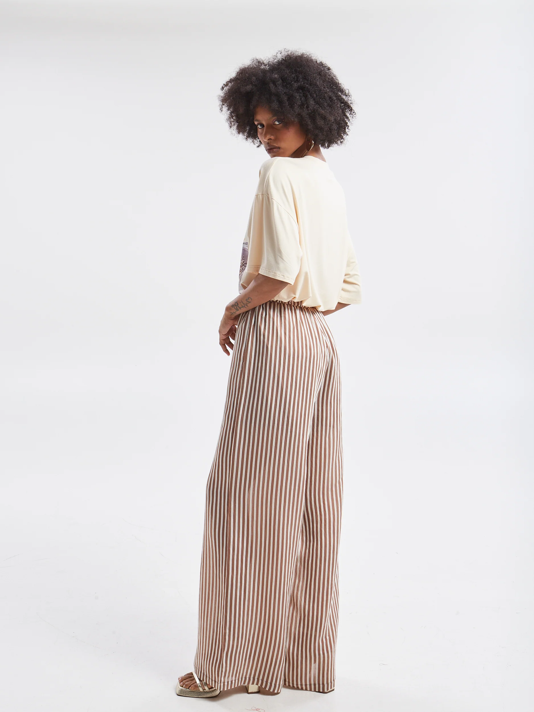 Liora striped brown pants - Image 6
