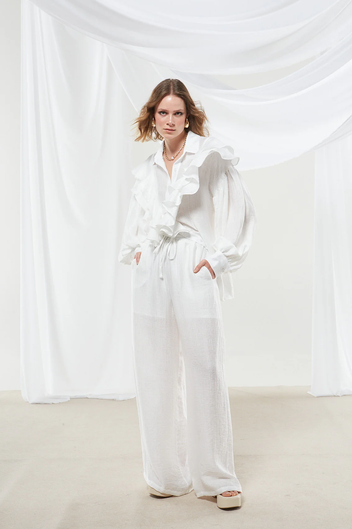 Margot white pants - Image 5