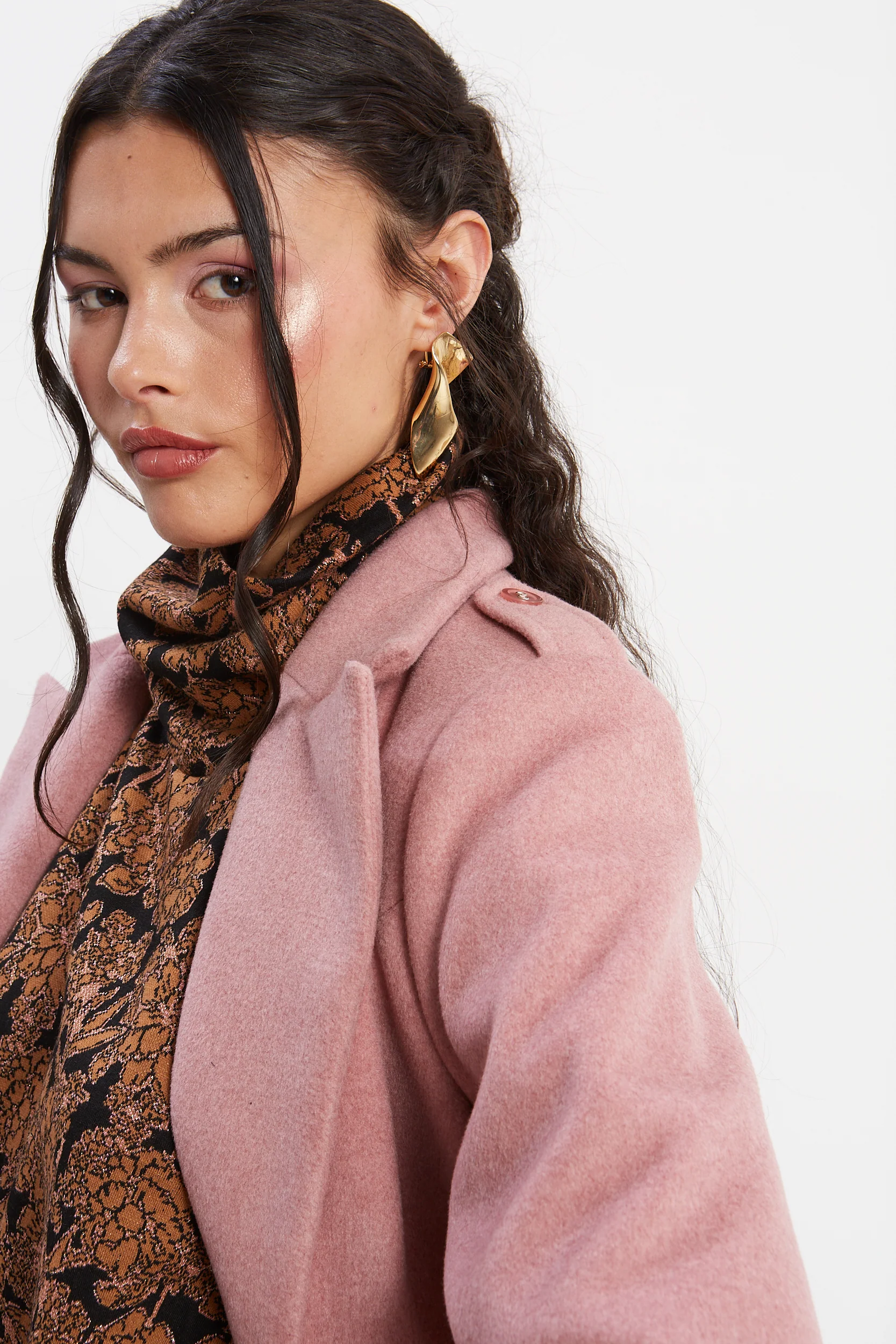 Rosa pink long coat - Image 5
