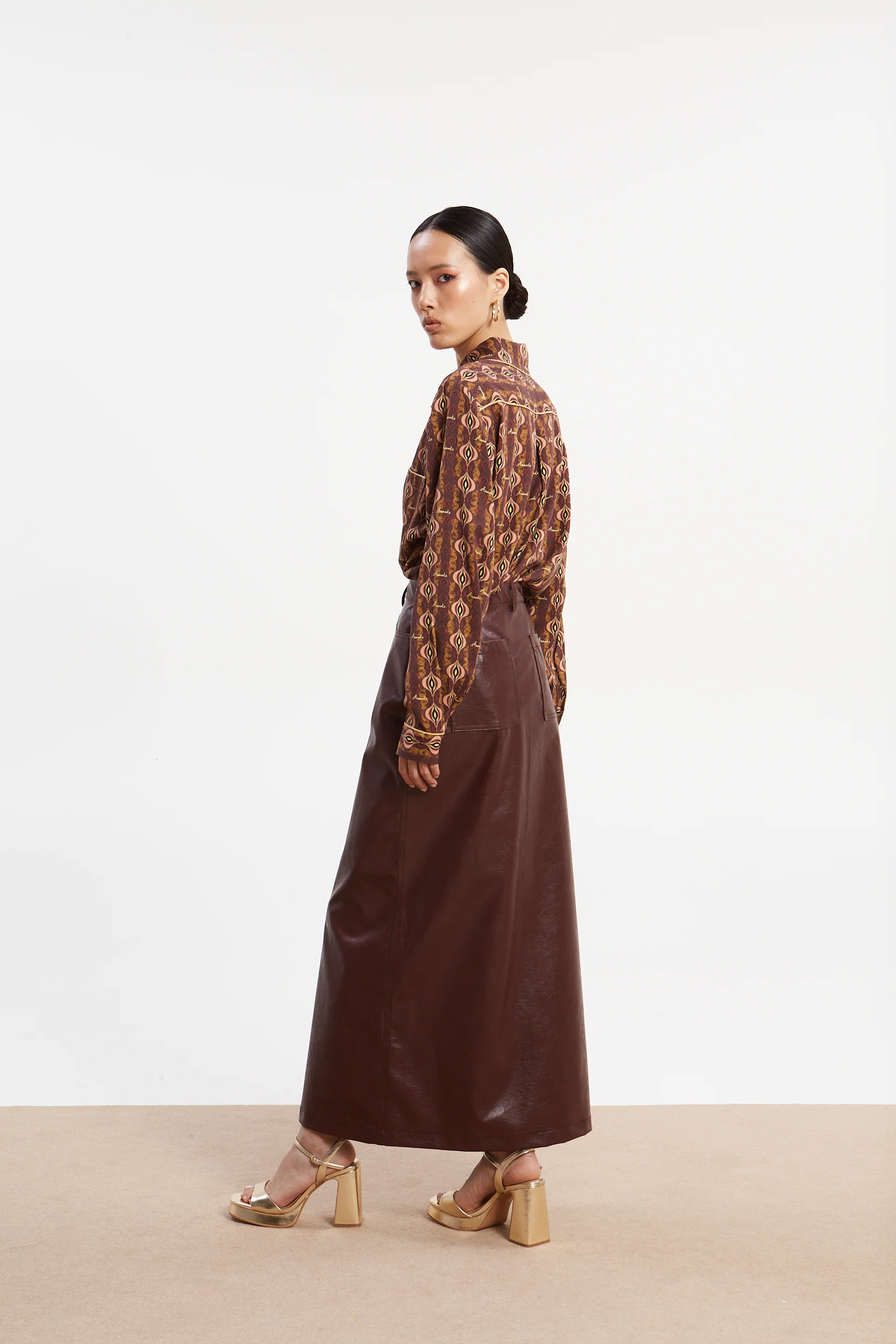Sarah eco leather skirt - Image 4